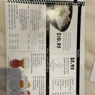 Menu - October 2021