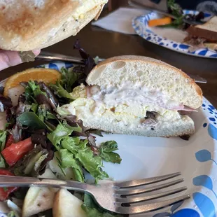 Mediterranean breakfast sandwich.