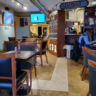 the interior of a restaurant