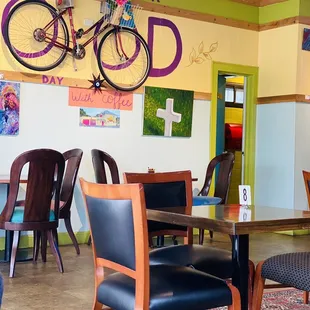 Fun, colorful, quant family owned cafe.