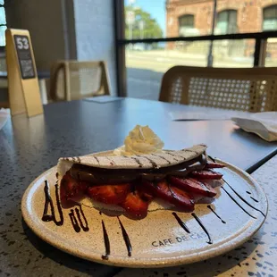 Morango &amp; Nutella Crepe