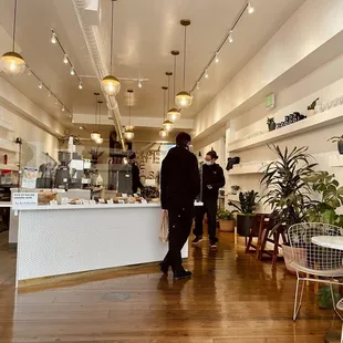 Interior of the cafe