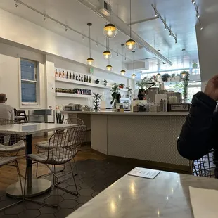 Inside of the cafe. Super cute!