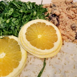 Rice, kale &amp; farofa for feijoada