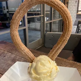 Ice Cream Churro Combo