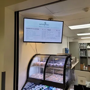 a display of donuts and pastries