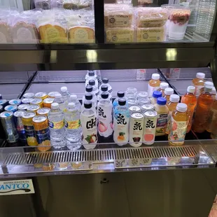 a variety of beverages