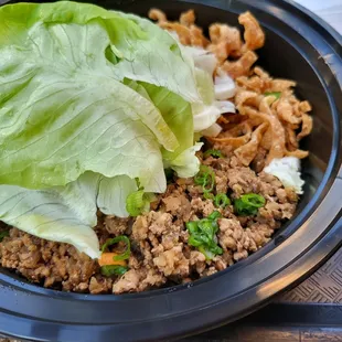 Chicken lettuce wrap
