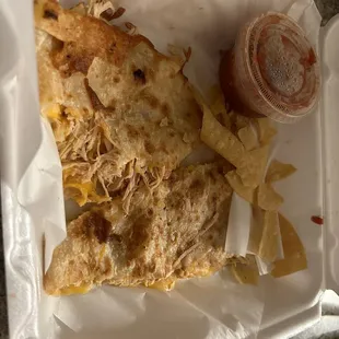 Chicken quesadillas