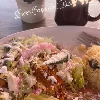 Azteca Enchiladas Dinner