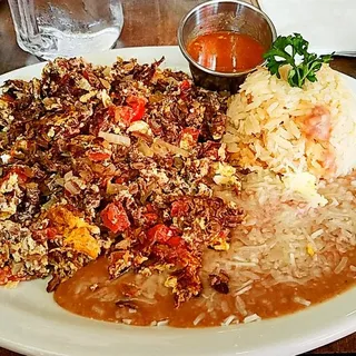 Machaca Breakfast Burrito