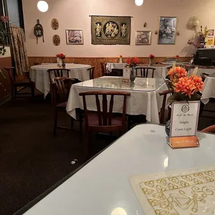 Table view of Cafe de Siam