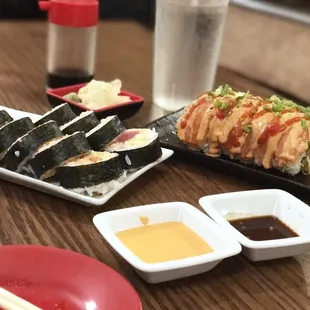 Salmon Tuna Rolls