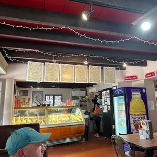 the interior of a restaurant