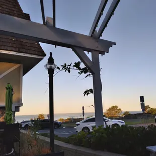 view of the ocean from the cafe patio