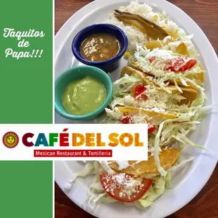 a plate of mexican food