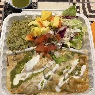 Enchiladas de Mariscos