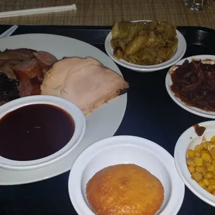 Platter is delicious. Ribs are tender cabbage has lots of flavor.