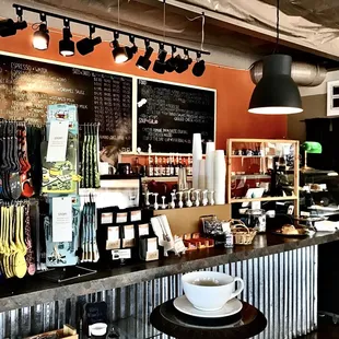 Front counter.