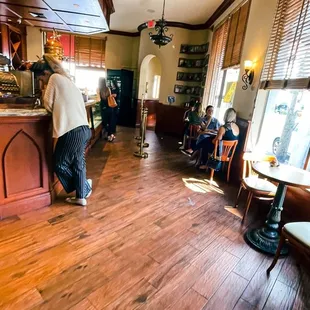 a man standing at the bar