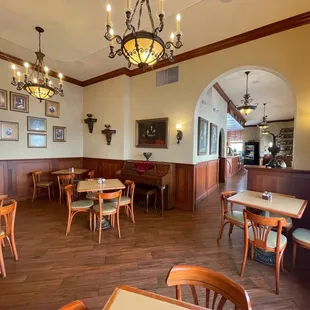 the interior of a restaurant