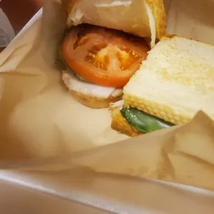 Turkey pesto panini