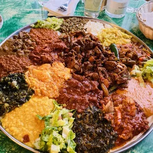 The Works Combo &amp; Beef Tibs