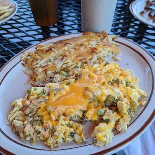 Egg and veggie scramble