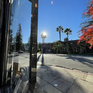 outside