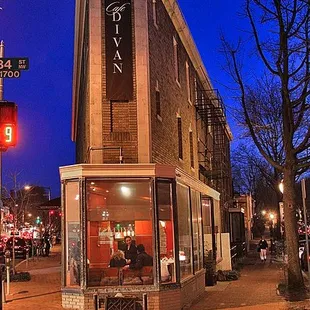 View from the front of Cafe Divan!