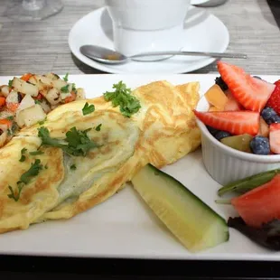 Spinach omelette