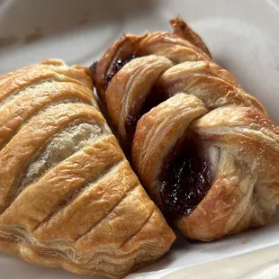 Apple + berry pastries
