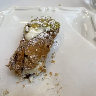Half a cannolo