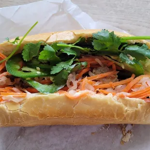 Chicken Teriyaki Meatball Bánh Mì