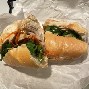 Today's sandwich.  Steamed 1. Cold Cut Steam Pork Sandwich.  Also got a 3. Most Popular Grilled Chicken Sandwich for a friend.  Delicious