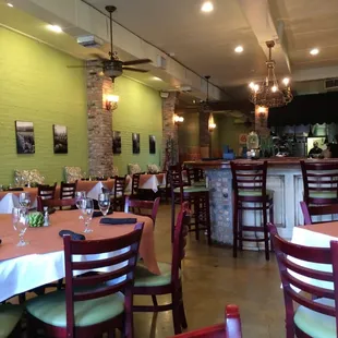 the interior of a restaurant