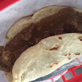 Carne guisada taco made just for me