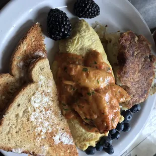 Mushroom Scallop Omelet