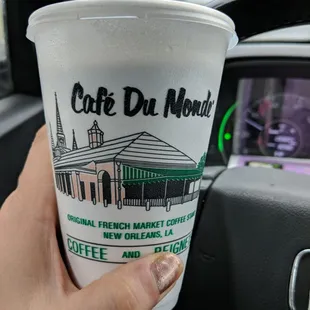 Getting my  frozen coffee