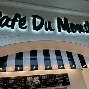 the entrance to the restaurant