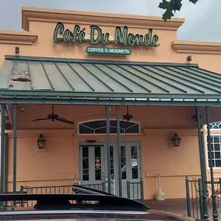 the front of the restaurant