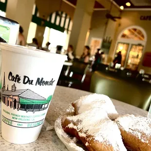 Beignets and an iced coffee... a little over $9