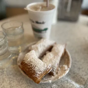 Beignets and coffee