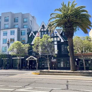 the front of the hotel