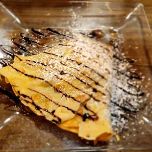 Nutella and banana crepe