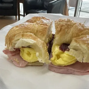 Breakfast croissant