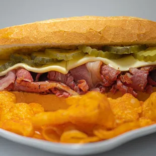 Hot pastrami sandwich!