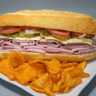 Ham Sandwich on French Roll. Add extra meat for $0.50