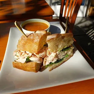 Turkey with soup of the day!