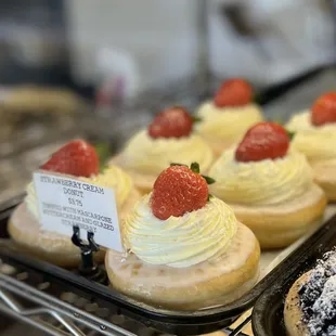 Strawberry Cream Donuts